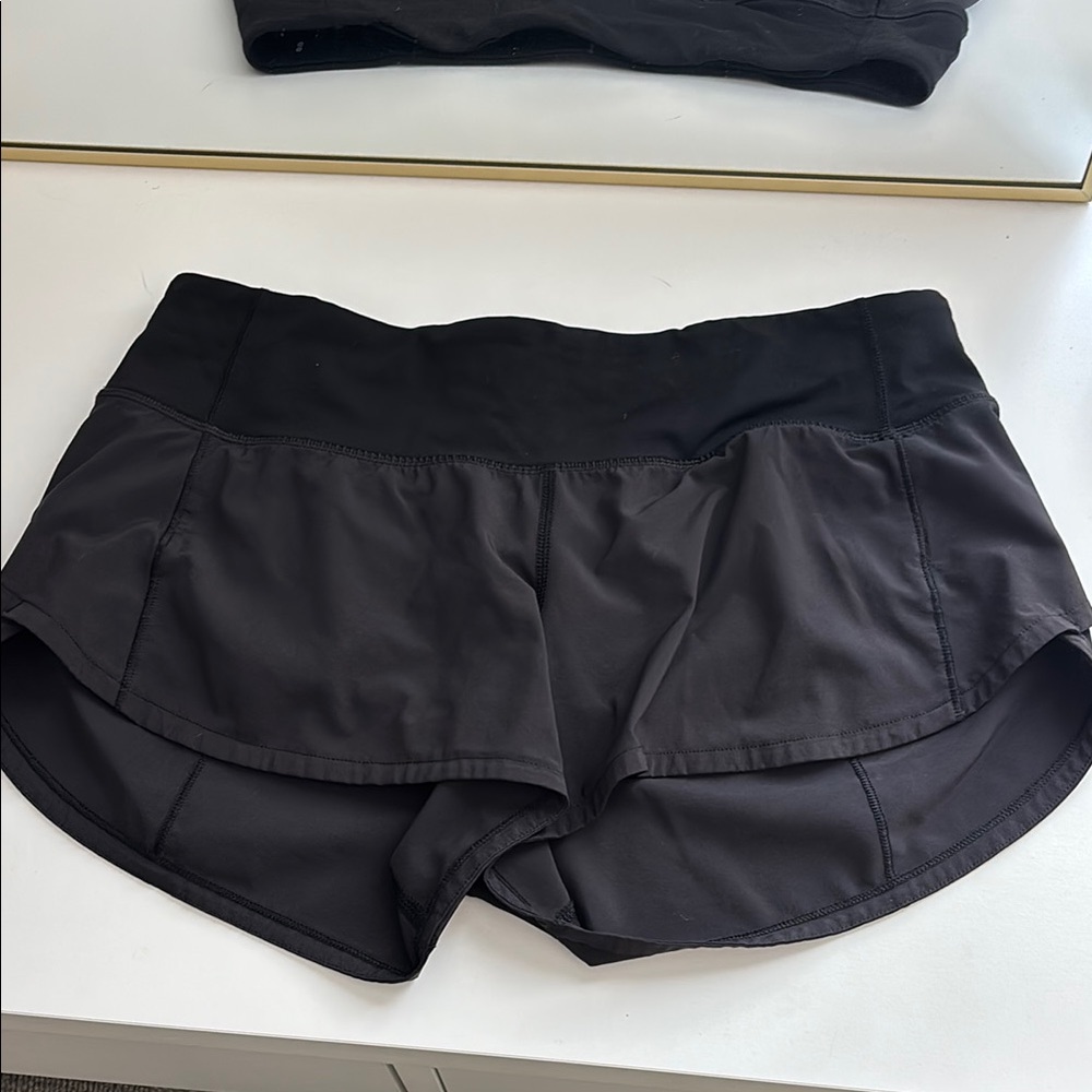 lululemon athletica Black Athletic Shorts